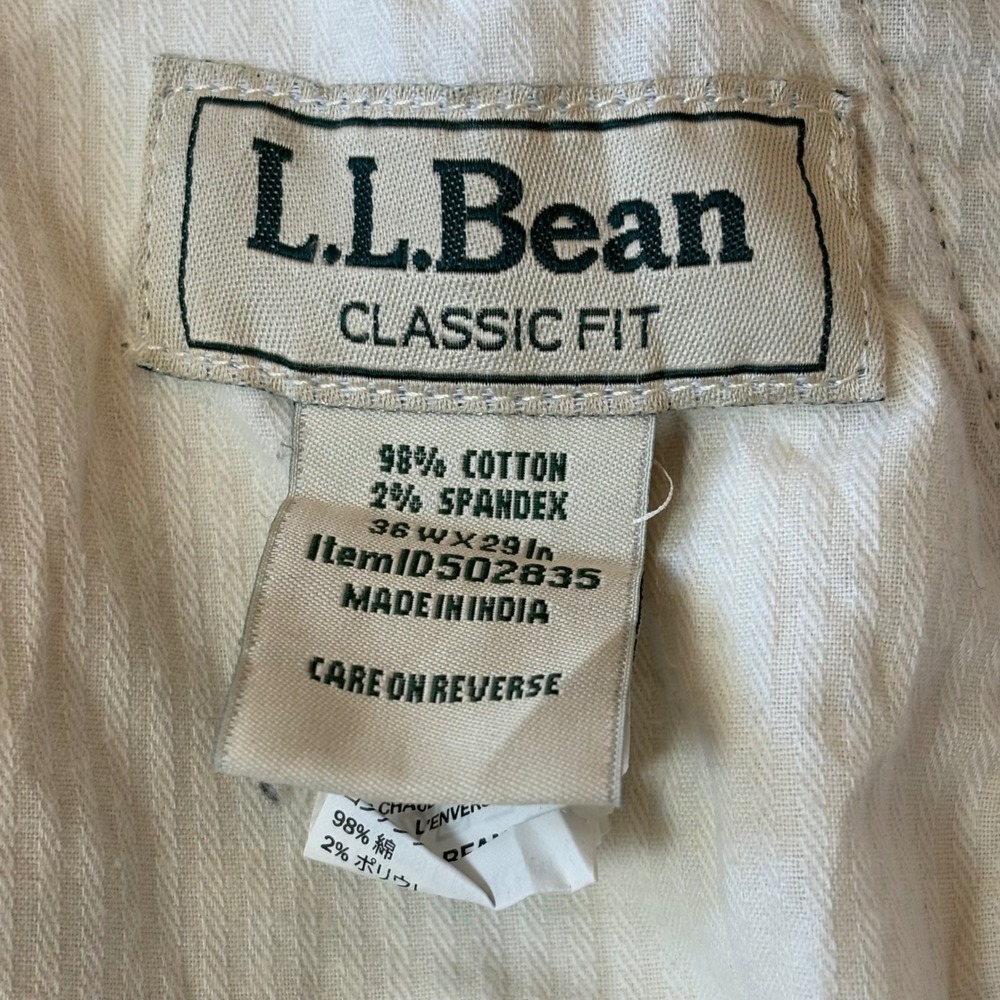 L.L. Bean Corduroy Pants Mens 36x28 Charcoal Grey Academia Stretch Trousers - Picture 7 of 12